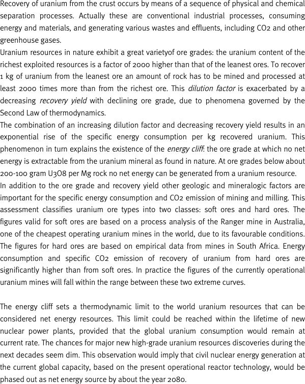 Recovery of uranium from the