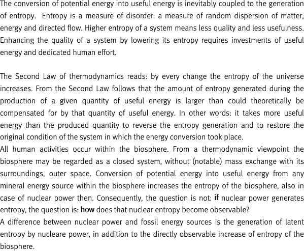 The conversion of potential energy